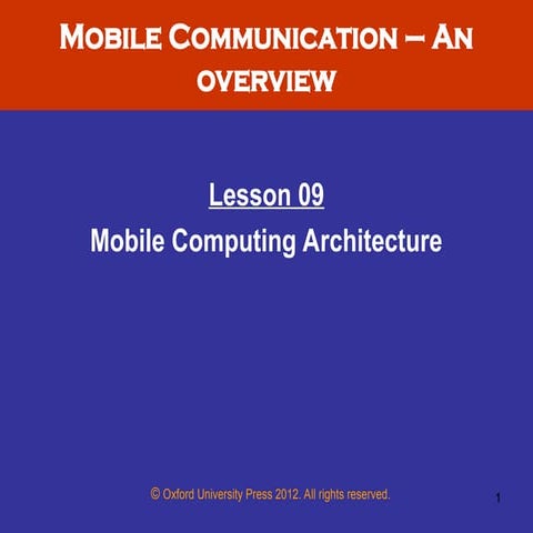 Mobile Computing Chap01 Mobile Computing Architecture.ppt