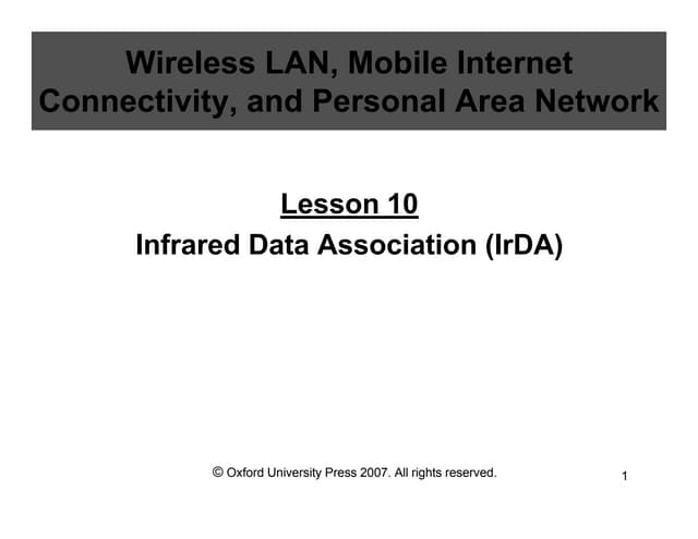 IRDA Infrared Data Association (IrDA)
