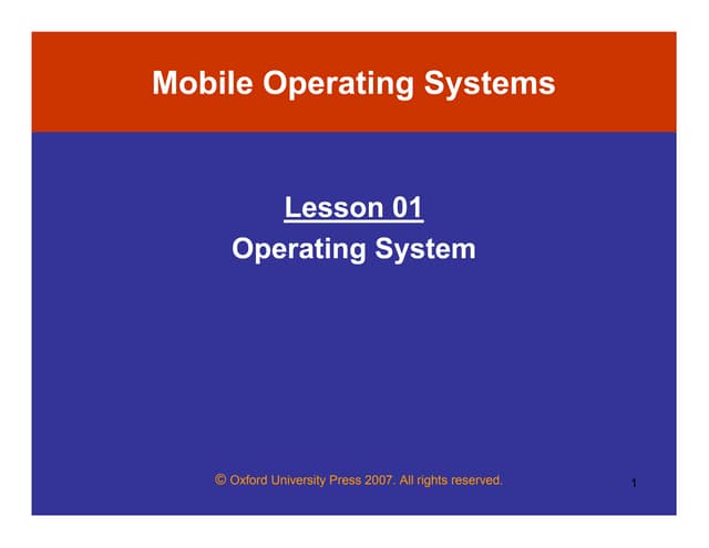 Mobile Operating System