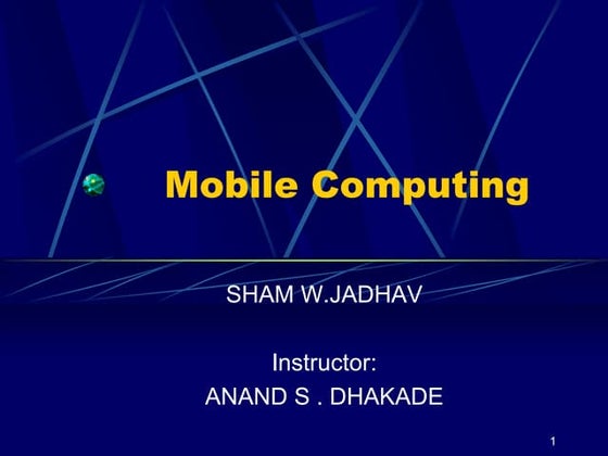 Mobile computing | PPT