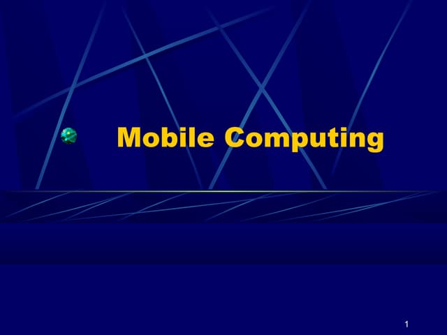 Mobile computing