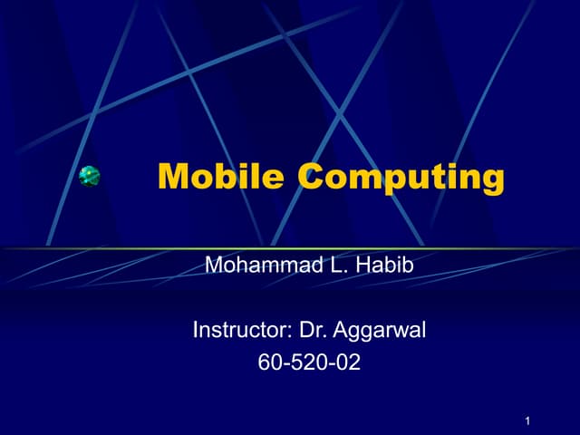 Mobile computing