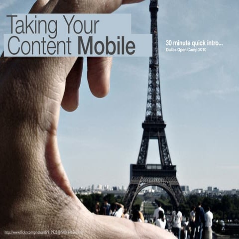 Taking Your Content Mobile