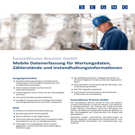 Mobile Datenerfassung für die Produktion und Instandhaltung