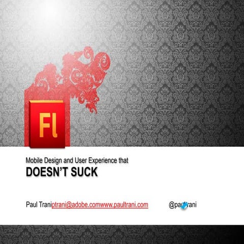 Designing for Mobile