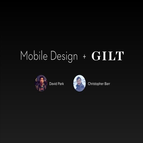 Mobile Design at Gilt