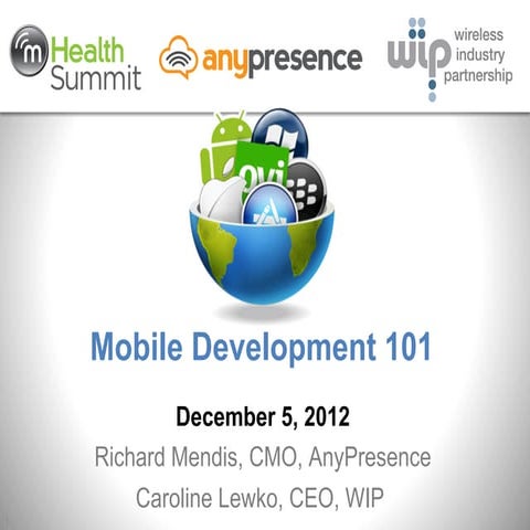 Mobile Developer 101 (mHealth Edition)