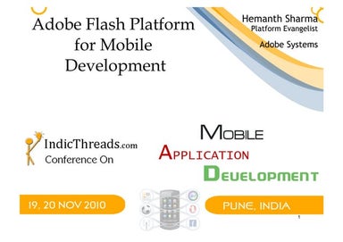 Adobe Flash Platform for Mobile Development