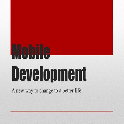 Mobile development intro | PPT