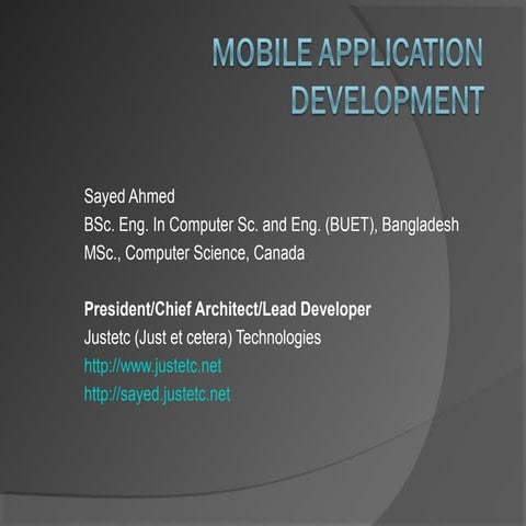 Mobile development | PPT