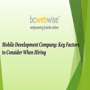 Mobile Development Company Key Factors to Consider When Hiring.pptx