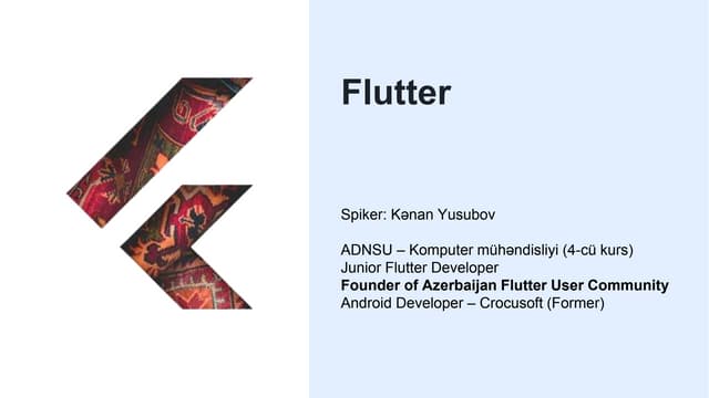 Mobile development using flutter | PPT