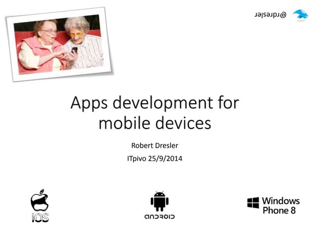 Apps development for mobile devices