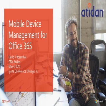 Mobile Device Management for Office 365 - Atidan