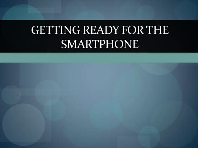 SmartPhone Design and Delivery