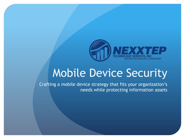Mobile Device Security