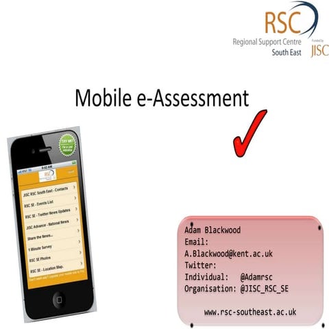 Mobile e assessment