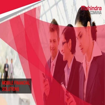 Mobile financial soultions - an evolution