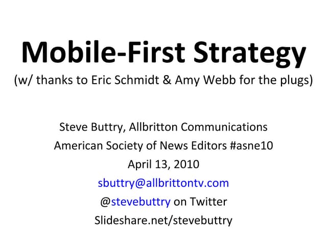 Mobile-First Strategy