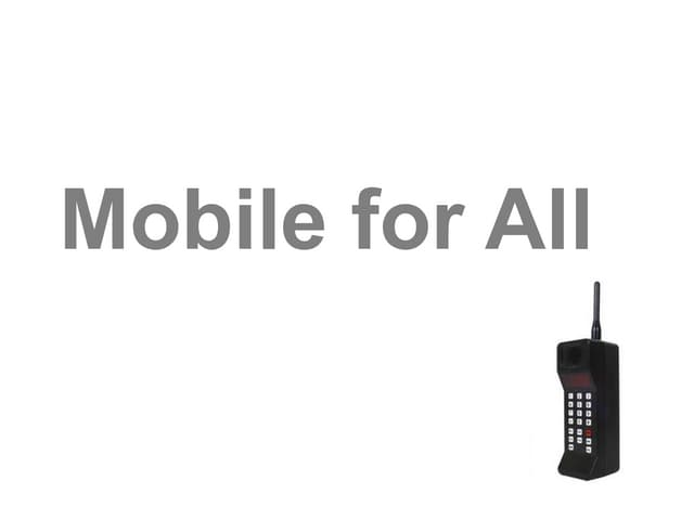 Mobile For All - Mark Brill