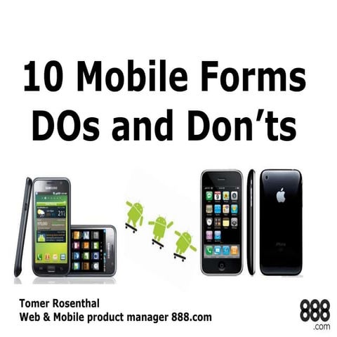 Mobile forms - 10 DOs and DONTs