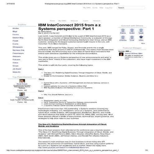 Mobile for the enterprise  mobile analytics, bluemix and more for z