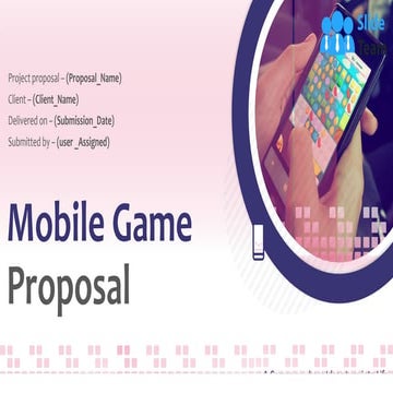 Mobile Game Proposal PowerPoint Presentation Slides