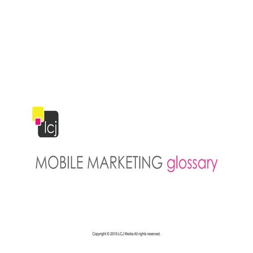 Mobile Glossary