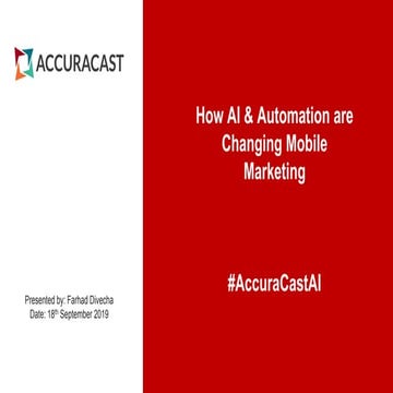 How AI & Automation are Changing Mobile Marketing