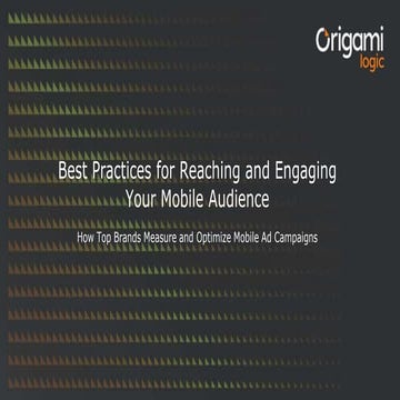 Best Practices for Reaching and Engaging Your Mobile Audience