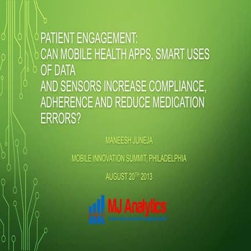 Mobile Innovation Summit - Patient Engagement