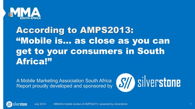 Mobile in South Africa 2014 AMPS Re...