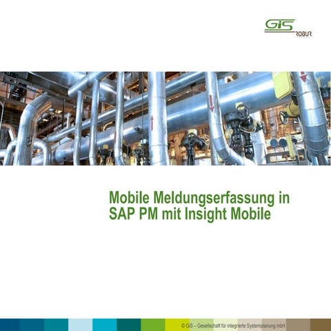Mobile Maintenance App Insight Mobile SAP PM | PDF