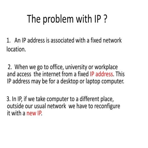 Mobile ip np