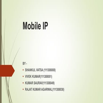 Mobile IP