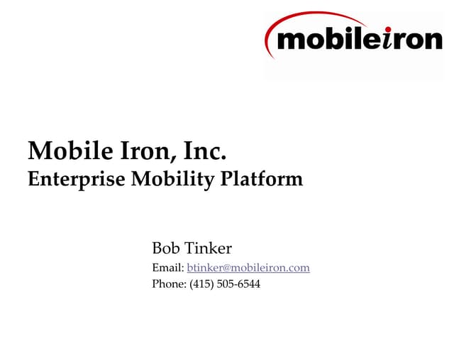 MobileIron Presentation