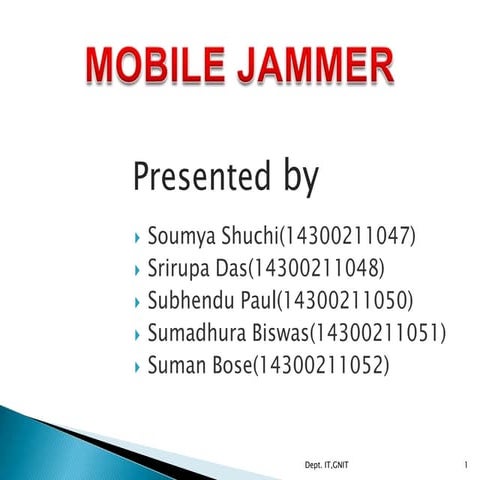 Mobile jammer