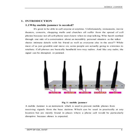 Mobile jammer by venkatesh akkisetty