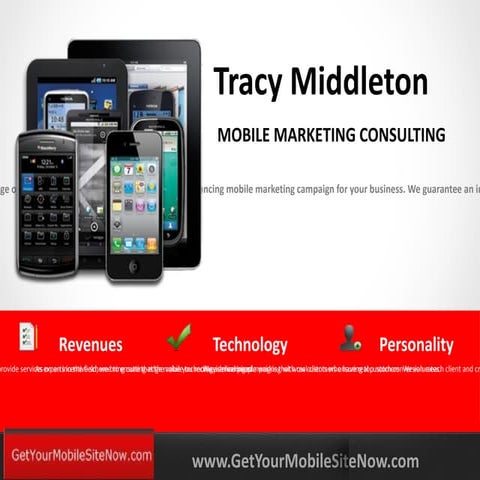 Mobile landing presentation