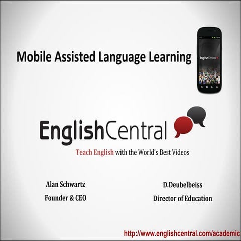 Mobile learning  (TESOL 2016)