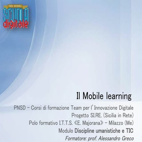Mobile learning