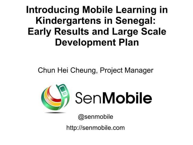 Introducing Mobile Learning in Kind...
