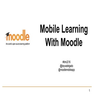 Mobile learning with moodle