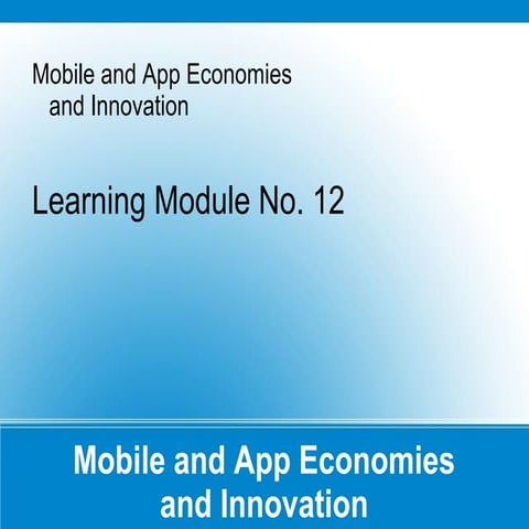Lecture on Mobile and App Economies