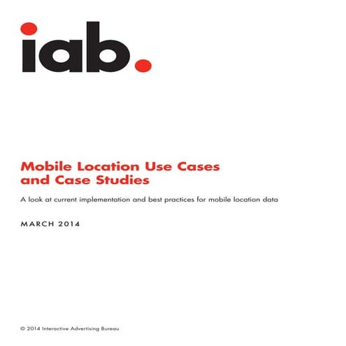 Mobile locationusecasesandcasestudies