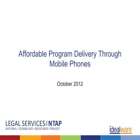 Using Mobile Phones for Service Delivery webinar