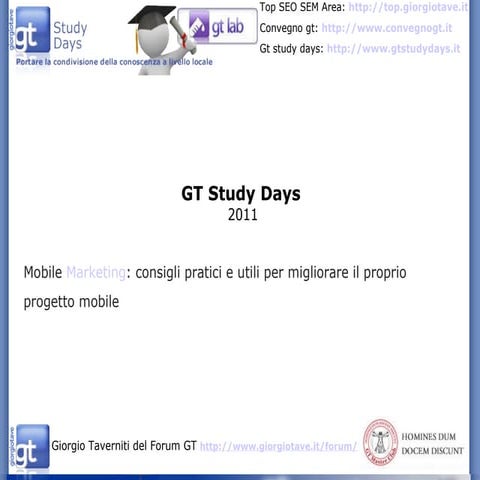 Mobile Marketing: consigli pratici e utili per migliorare il proprio progetto...