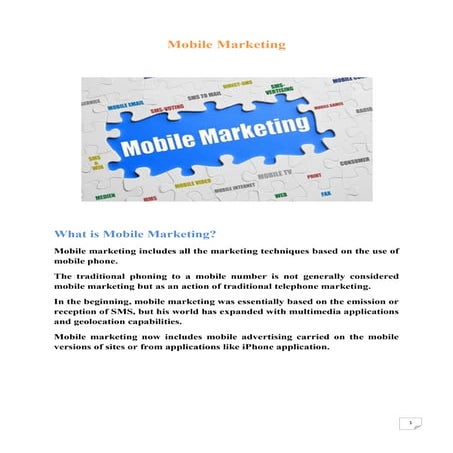 Mobile Marketing PDF