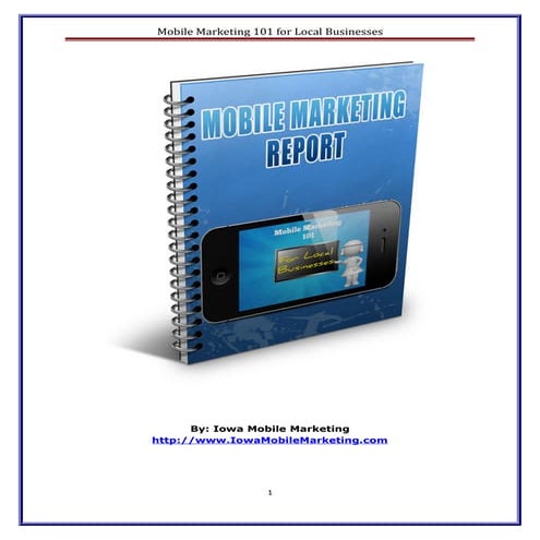 Mobile Marketing 101 for Businesses Report