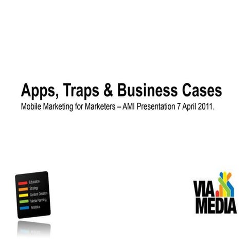 Apps, Traps, and the Role of Mobile in Marketing